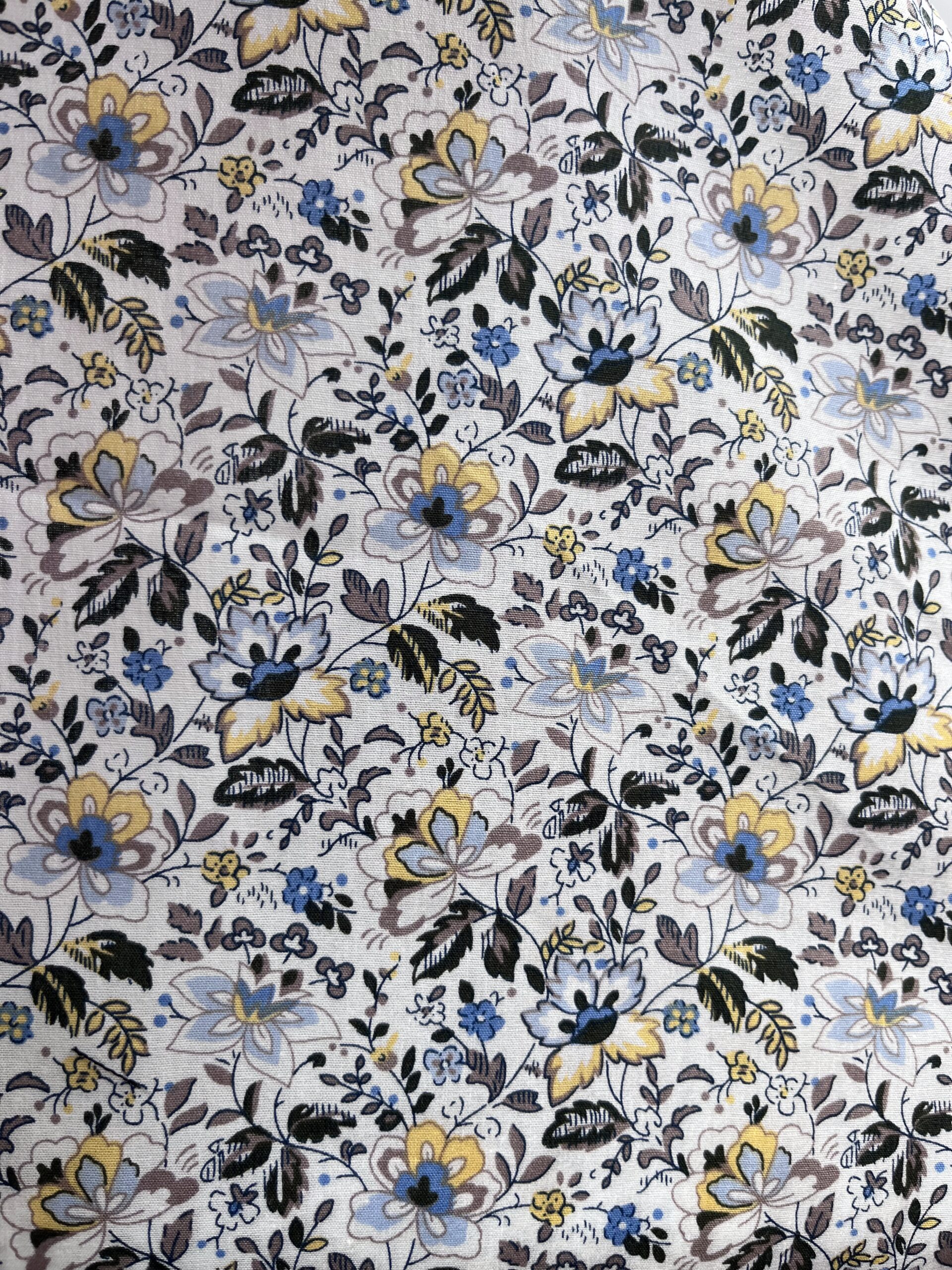 floral, flowery, cotton fabric