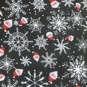 snowflake, Christmas, handmade, unique retail, fabric, poly cotton,